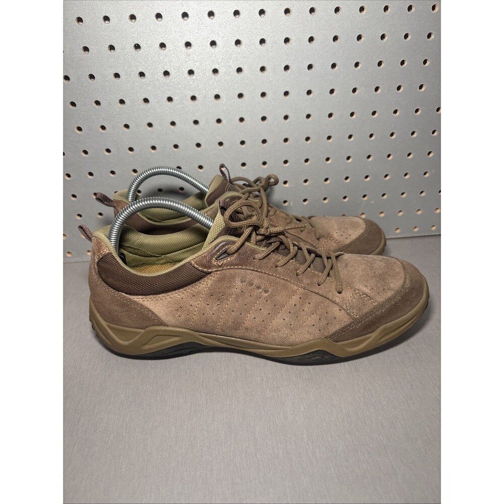 ECCO Mens Sierra II Shoes 44 EU 10-10.5 US Brown Leather Hiking Trail Sneakers